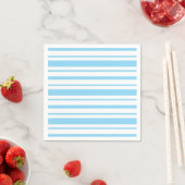 Hellblau und weiß gestreift serviette (Beispiel)