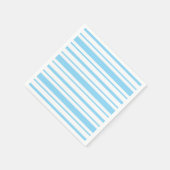 Hellblau und weiß gestreift serviette (Ecke)