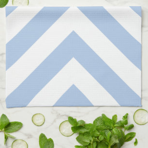 Hellblau und weiße Chevrons Handtuch