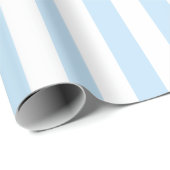 Hellblau und weiße Streifen Geschenkpapier (Rolleneckpunkt)