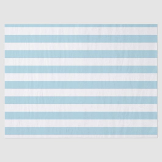 Hellblau und weiße Streifen Seidenpapier (Vorderseite)