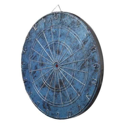 Hellblau Vintag Dartscheibe (Vorderseite rechts)