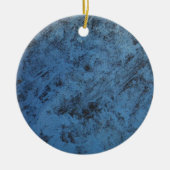 Hellblau Vintag Keramik Ornament (Vorne)