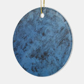 Hellblau Vintag Keramik Ornament (Links)