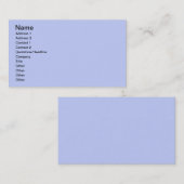 Hellblau Visitenkarte (Vorne/Hinten)