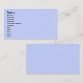 Hellblau Visitenkarte (Vorne/Hinten)