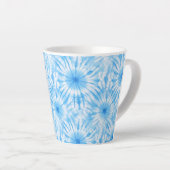Hellblau Weiß Tie Dye Milchtasse (Rechte Ecke)