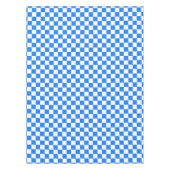 Hellblau-weiße Karos Tischdecke (Vorderseite)