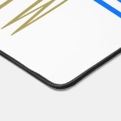 Hellblau, weißer Farbblock Spaß macht es möglich, Schreibtischunterlage (Ecke)