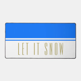 Hellblau, weißer Farbblock Spaß macht es möglich,  Schreibtischunterlage