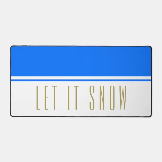 Hellblau, weißer Farbblock Spaß macht es möglich, Schreibtischunterlage (Vorderseite)