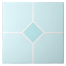 Hellblau-weißes Viereckkreuz