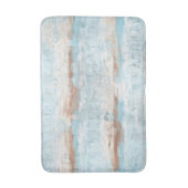 Hellblaubraune Streifen Badematte (Vorderseite Vertikal)