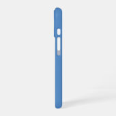 Hellblaue Anfangsbuchstaben Monogramm Einfach Mini iPhone 16 Hülle (Linke Seite)
