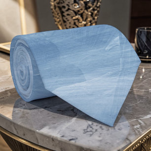 Hellblaue Aquarell-Krawatte nach Maß Krawatte