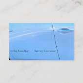 Hellblaue Autotür Visitenkarte (Rückseite)