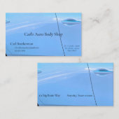 Hellblaue Autotür Visitenkarte (Vorne/Hinten)