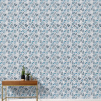 hellblaue Blume Tapete