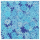 Hellblaue Blumen, marinebasierter Hintergrund Stoff (Nahaufnahme)