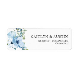 hellblaue Blumenbezugsmarke