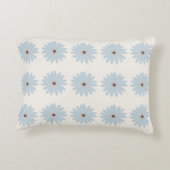 Hellblaue Daisy Dekokissen (Rückseite)