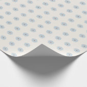 Hellblaue Daisy Geschenkpapier (Ecke)