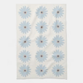 Hellblaue Daisy Geschirrtuch (Vertikal)