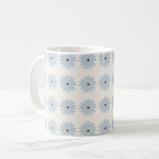 Hellblaue Daisy Kaffeetasse (Vorderseite Links)