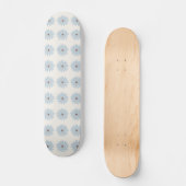 Hellblaue Daisy Skateboard (Vorderseite)