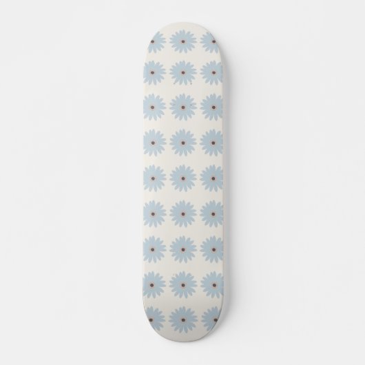 Hellblaue Daisy Skateboard (Vorne)