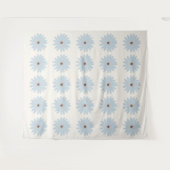 Hellblaue Daisy Wandteppich (Vorderseite (Horizontal))