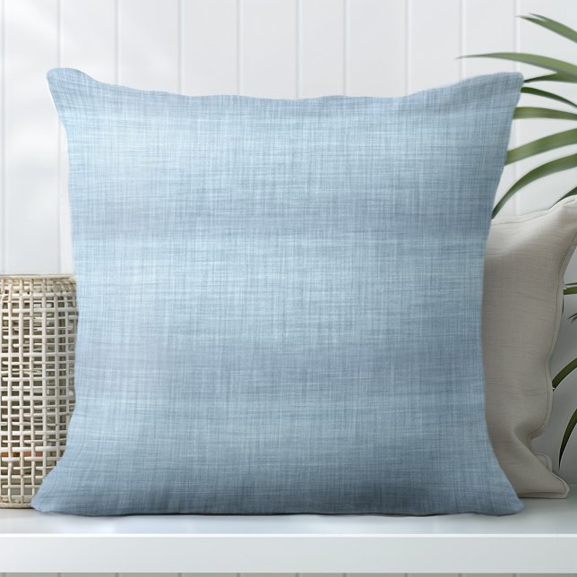 Hellblaue Dekorationskissen - Aussehen der Linse Kissen (Add one of Totally Coast's Blue Decorative Pillows with a high-quality linen look to your sofa.)