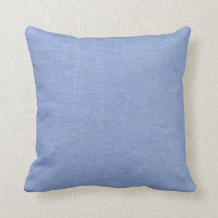 Hellblaue Denim-Art Kissen