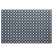 Hellblaue Diamanten auf schwarzem geometrischem Stoff (Yard (91,4 cm))