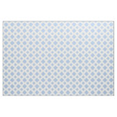 Hellblaue Diamanten auf weißem geometrischem Stoff (Yard (91,4 cm))