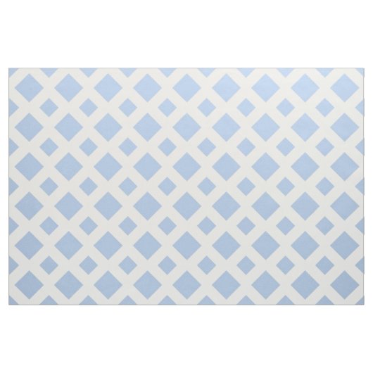 Hellblaue Diamanten auf weißem geometrischem Stoff (Fat Quarter (45,7 x 55,9 cm))
