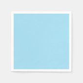 Hellblaue Farbe 1 Serviette (Vorderseite)