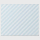Hellblaue Farbtöne, klassisch gestreift Geschenkpapier (Flach)