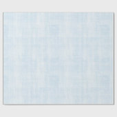 Hellblaue Faux-Linene Hochzeitsdusche Geschenkpapier (Flach)