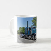 Hellblaue flache Tasse 379 (Vorderseite Links)