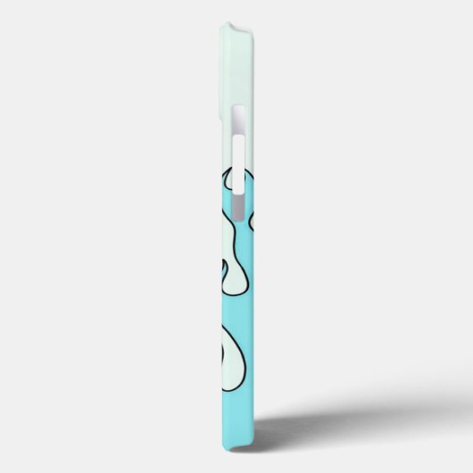 Hellblaue Flamme Case-Mate iPhone Hülle (Rückseite / Links)