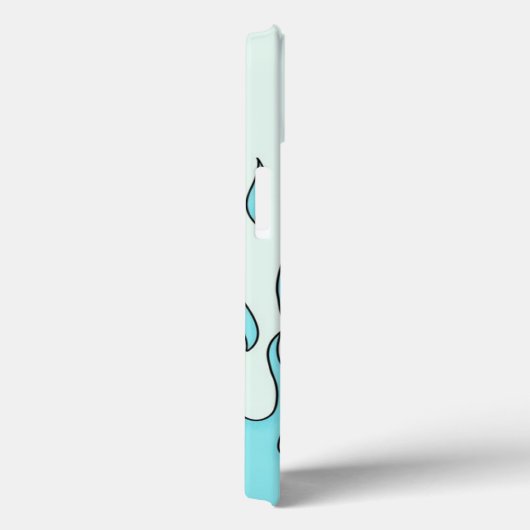 Hellblaue Flamme Case-Mate iPhone Hülle (Rückseite / Rechts)