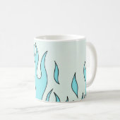 Hellblaue Flamme Kaffeetasse (VorderseiteRechts)