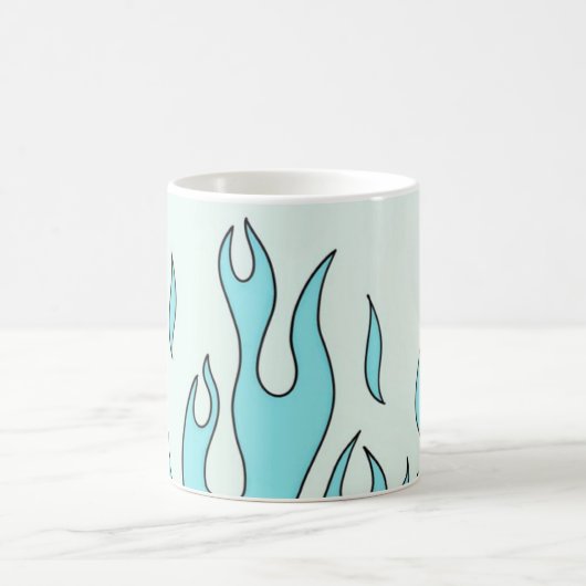 Hellblaue Flamme Kaffeetasse (Mittel)