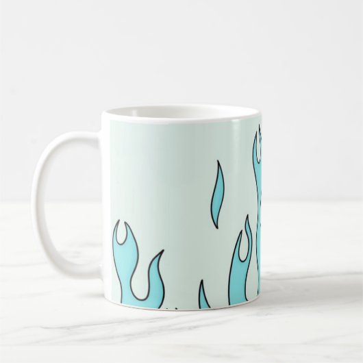 Hellblaue Flamme Kaffeetasse (Links)