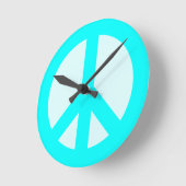 Hellblaue Friedenuhr Wanduhr (Winkel)