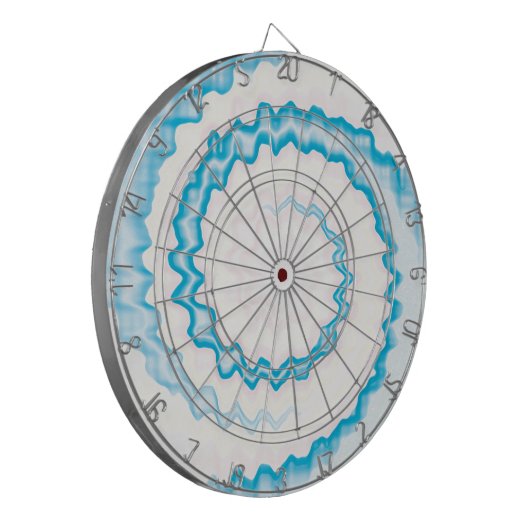 Hellblaue gefärbte Krawatte-Farben wirbeln cool kr Dartscheibe (Vorderseite Links)