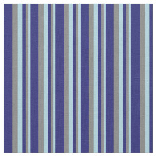 Hellblaue, graue und dunkelblaue Linien Stoff