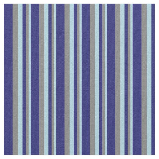 Hellblaue, graue und dunkelblaue Linien Stoff (Nahaufnahme)