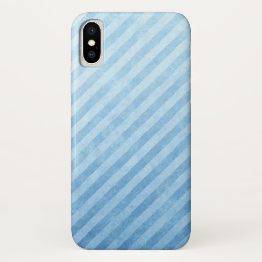 Hellblaue Grunge-Streifen Case-Mate iPhone Hülle (Rückseite)